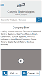 Mobile Screenshot of cosmictechno.in